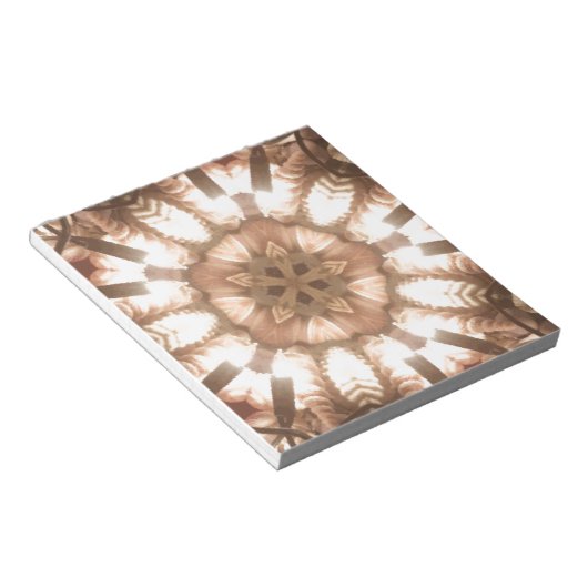 ライトメリークリスマスツリーライト万華鏡のように千変万化するパターンアート ノートパッド (アングル)