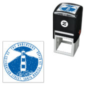 ライトモダンハウスラウンドファミリーネーム差出人住所 セルフインキングスタンプ (インサイチュ)