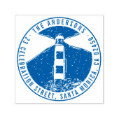 ライトモダンハウスラウンドファミリーネーム差出人住所 セルフインキングスタンプ (デザイン)