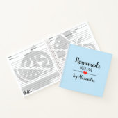 ライトモダンブルーの自家製ラブレシピ ノートブック (内部)