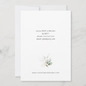 ライトユーカリプトゥスグロー金ゴールドコミューニオン2名 招待状 (裏面)