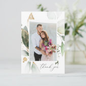 ライトユーカリプトゥスグロー&金ゴールドサンキューカード サンキューカード (スタンド正面)