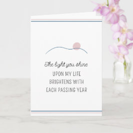 ライトユーシャインやる気を起こさせる誕生日 カード