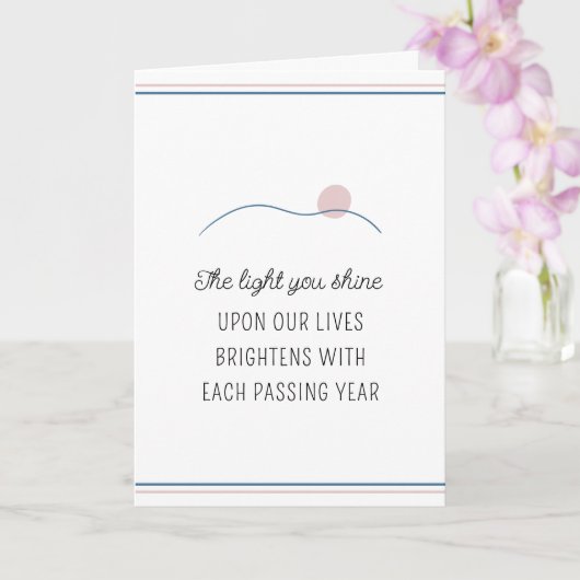 ライトユーシャインやる気を起こさせる誕生日 カード (蘭)