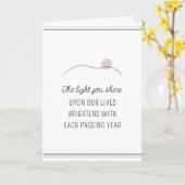 ライトユーシャインやる気を起こさせる誕生日 カード (黄色い花)