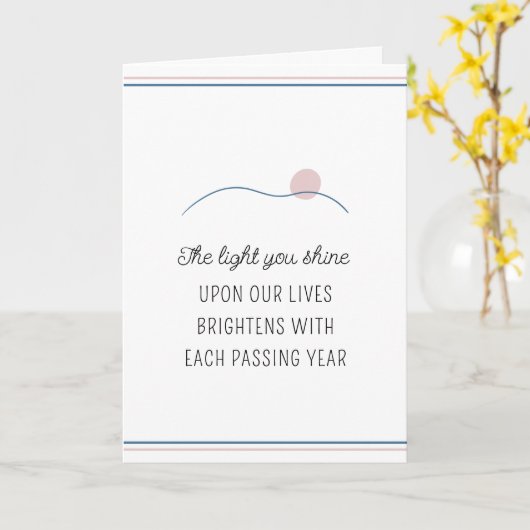 ライトユーシャインやる気を起こさせる誕生日 カード (黄色い花)