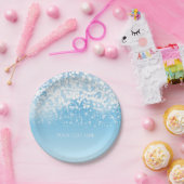 ライトラきらめくンロマンチックな冬のワンダーランド ペーパープレート (パーティー)