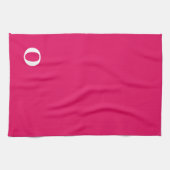 ライトラズベリーファッショナブル文字 キッチンタオル (横)