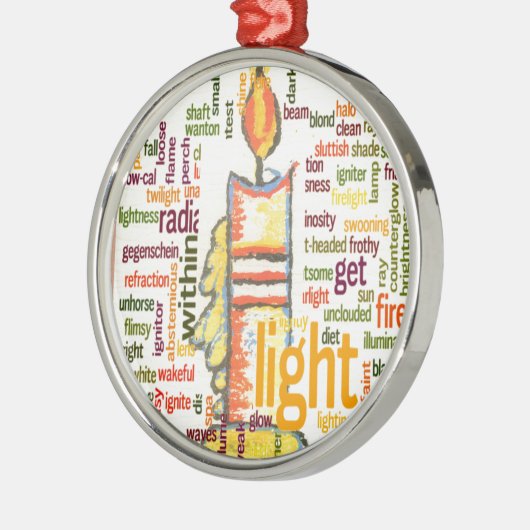 ライトラブリークリスマスツリーオーナメント メタルオーナメント (左)