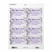 ライトラベンダーアジサイ大住所 シール (フルシート)