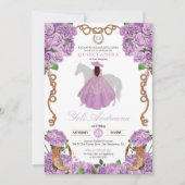 ライトラベンダーウエスタンチャラヴェントスキンセアニェラ 招待状 (正面)