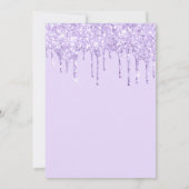 ライトラベンダーグリッタードリプスキンセアニラ 招待状 (裏面)