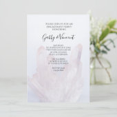 ライトラベンダーパープルクリスタル婚約パーティ 招待状 (スタンド正面)