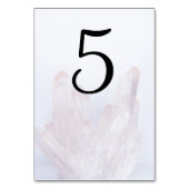 ライトラベンダーパープル結婚クリスタル テーブルナンバー (裏面)