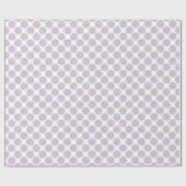 ライトラベンダー水玉模様オンホワイト ラッピングペーパー (フラット)