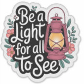 ライトランタンとフローラシール シール (正面)