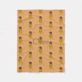 ライトリおもしろいトルバードパターンフリースブランケット フリースブランケット