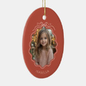 ライトレッド赤面ピンクフォトシンプルオーナメント セラミックオーナメント (右)