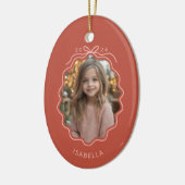 ライトレッド赤面ピンクフォトシンプルオーナメント セラミックオーナメント (左)