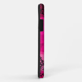 ライトレースのフェイクな弓の311ショッキングピンクのヒョウの夢 Case-Mate iPhoneケース (裏面/右)