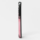 ライトレースのフェイクな弓の311個のモモのヒョウの夢 Case-Mate iPhoneケース (裏面/左)