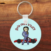 ライトレースカードライバーガール キーホルダー (正面)