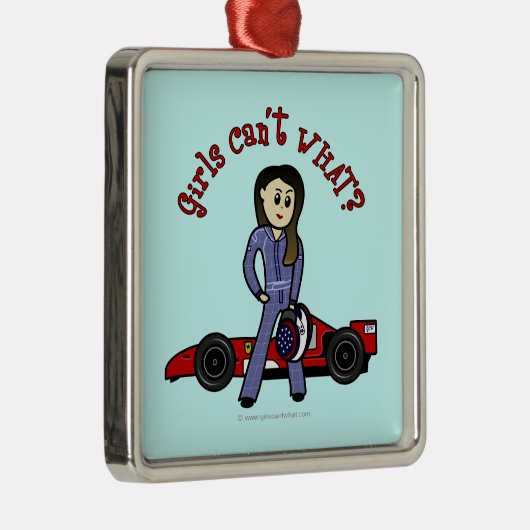 ライトレースカードライバーガール メタルオーナメント (右)