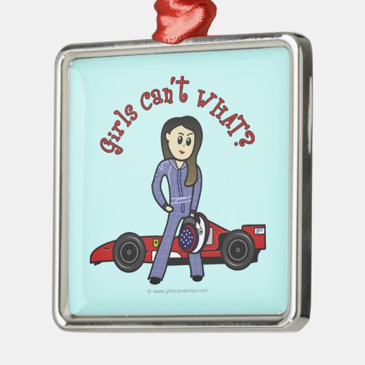 ライトレースカードライバーガール メタルオーナメント (左)