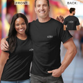 ライトロゴの前後 Tシャツ