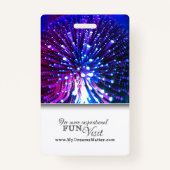 ライトワーカープロフェッショナルCNAナース写真名 バッジ (裏面)