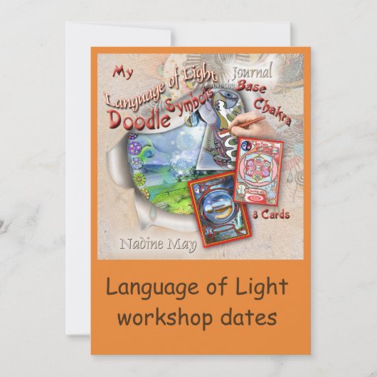 ライトワークショップ言語 招待状 (正面)