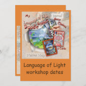 ライトワークショップ言語 招待状 (正面/裏面)