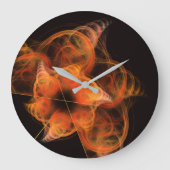 ライトワークス抽象芸術アートラウンド ラージ壁時計 (正面)