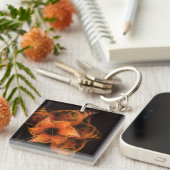 ライトワーク抽象芸術アート キーホルダー (正面右)