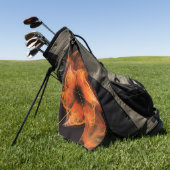 ライトワーク抽象芸術アート ゴルフタオル (グリーン)