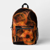 ライトワーク抽象芸術アート プリントバックパック (正面)