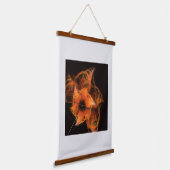 ライトワーク抽象芸術アート 吊り下げ型タペストリー (傾斜あり)