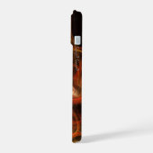 ライトワーク抽象芸術アート iPhone 15ケース (左側面)