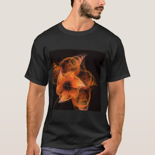 ライトワーク抽象芸術アート Tシャツ (正面)