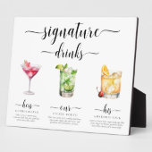 ライトンモダンミニマルシグネチャードリンク看板 フォトプラーク (側面)