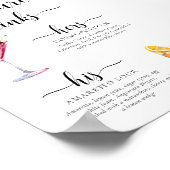 ライトンモダンミニマルシグネチャードリンク看板 ポスター (角)