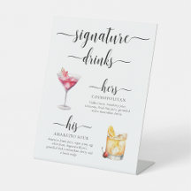 ライトンモダンミニマルシグネチャードリンク看板