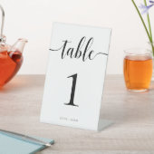 ライトンモダンミニマ結婚リストのテーブル番号 台座サイン (インサイチュ)