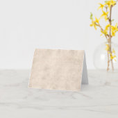 ライトヴィンテージパーチメントアンティーク紙背景 カード (黄色い花)