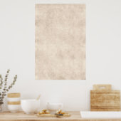 ライトヴィンテージパーチメントアンティーク紙背景 ポスター (キッチン)