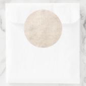 ライトヴィンテージパーチメントアンティーク紙背景 ラウンドシール (バッグ)