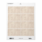 ライトヴィンテージパーチメントアンティーク紙背景 ラベル (フルシート)