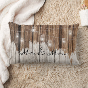 ライト付きのブラウン ラスティック ウッドをカスタマイズ可能 ランバークッション