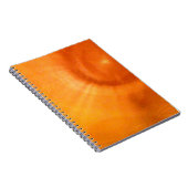 ライト付きオレンジの渦巻き ノートブック (右側)