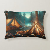 ライト付きキャンプかわいらし場 アクセントクッション (正面)